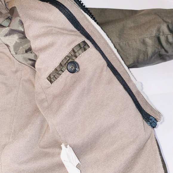 IKKS Charcoal trench with detachable Grey Cotton Hood Size 3 - Picture 8 of 10